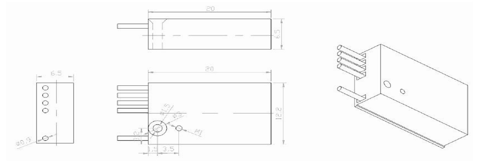 4CH High Stability WDM Module WDM Optical Fiber High Reliability