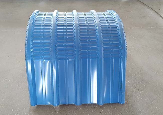 PPGI / GI Roof Panel Roll Forming Machine , A / C Motor Metal Sheet Forming Machine