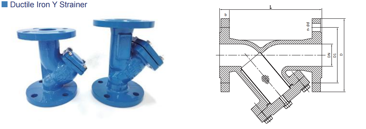 Customized Port Size DIN F6 Standard Y Strainer for Solid-Liquid Separation