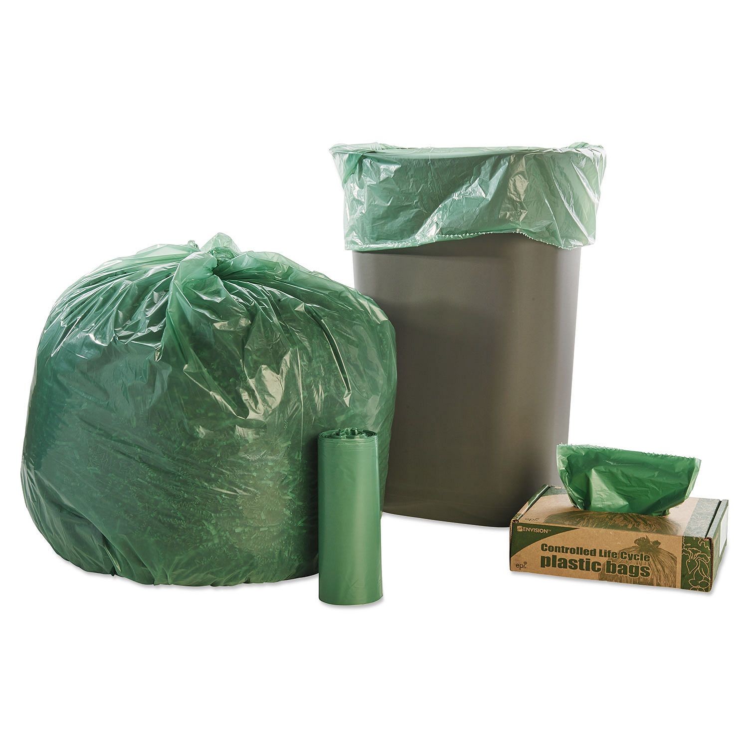 120L 25mic Star Seal Bags Customized Size Green Colour High Durability