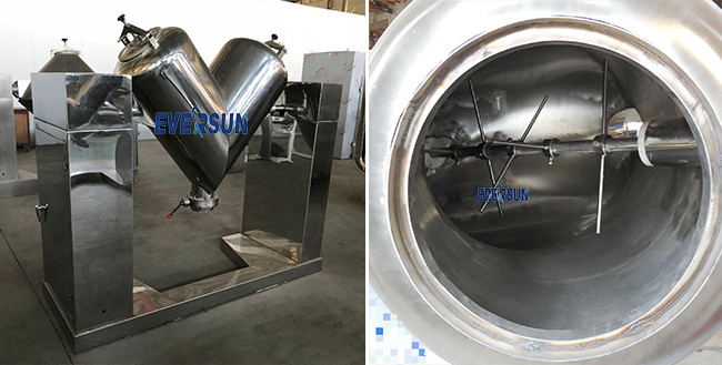 Customizable Low Noise Mixer Machine V Shaped Mixer For Granule Clusters