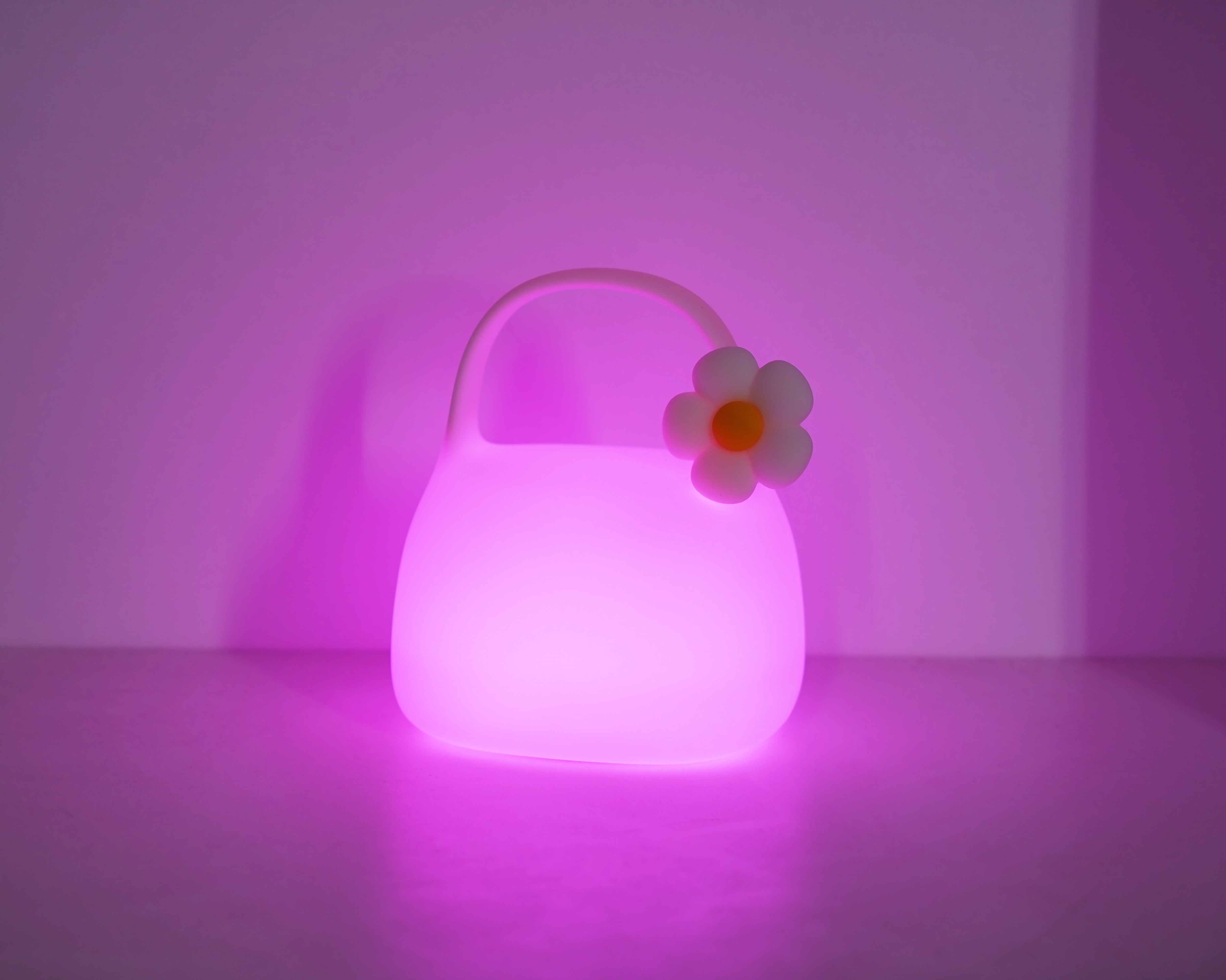 Modern Cute Portable Lamp Warm White LED Table Lamp for Bedroom USB Rechargeable Silicone Material