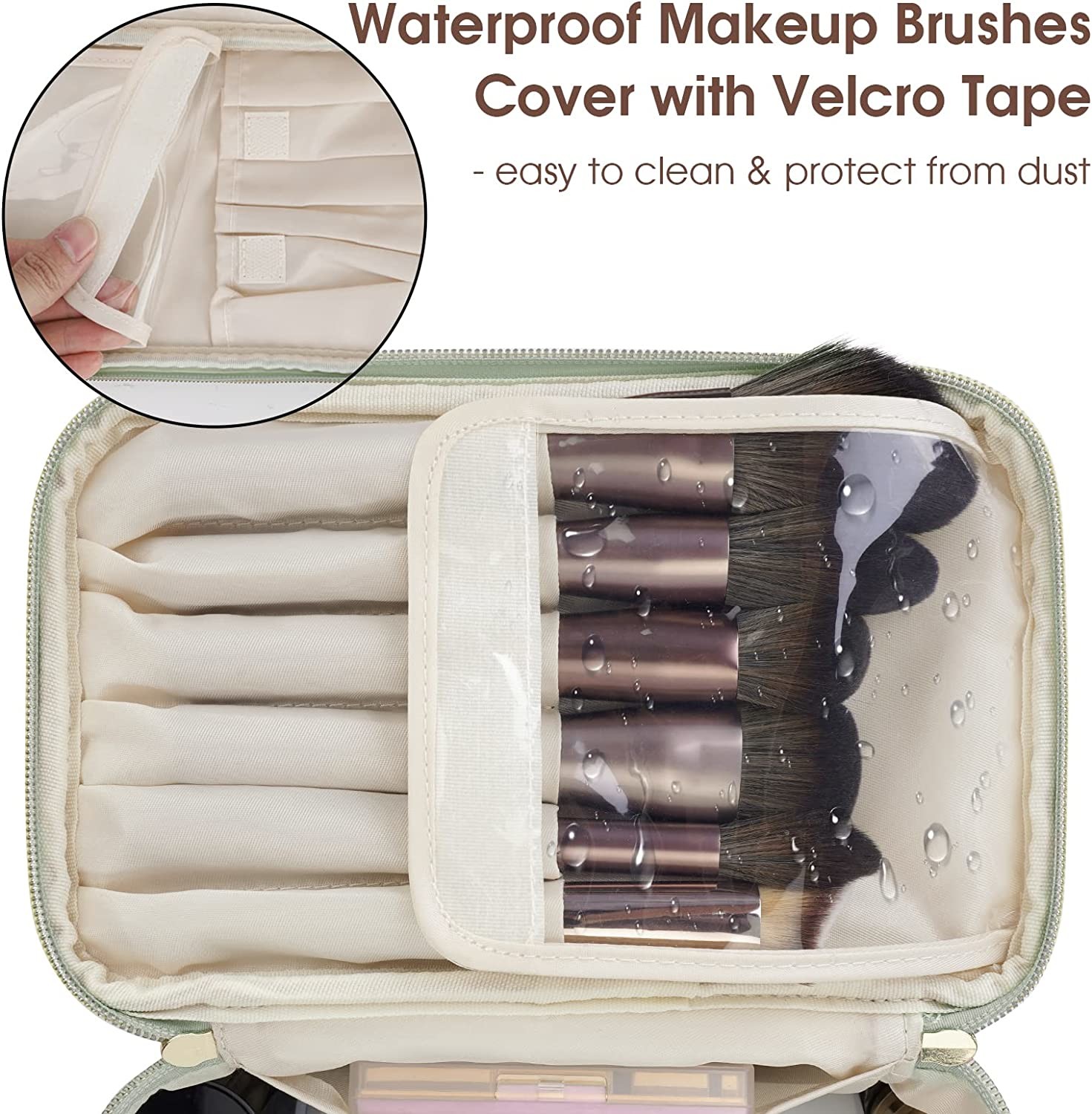 Cosmetic Pouch Waterproof Makeup Cosmetic Pouch Bag for Women Purse Mini Travel Makeup Toiletry Bags Pouch