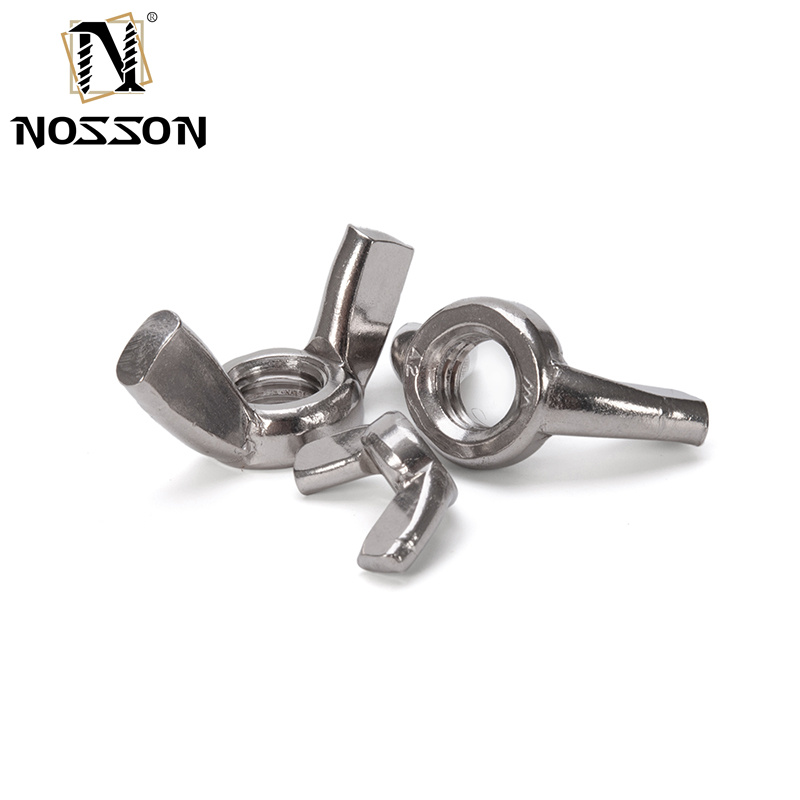 Stainless Steel 304/316 Wing Butterfly Nuts with Galvanized Finish JIS Standard Metric Measurement System Durable