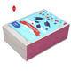 Pink Folding Cardboard Rectangular Gift Box With Flap Lid