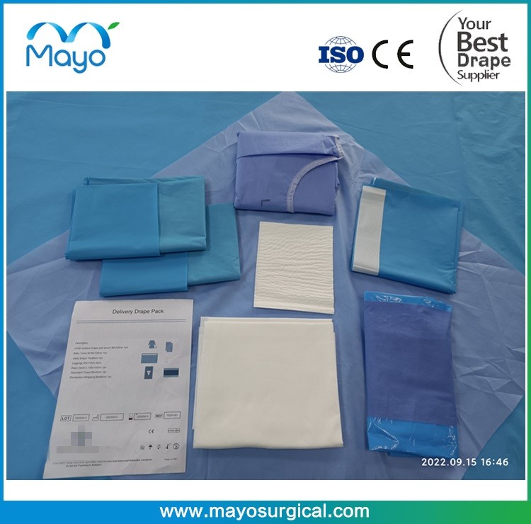 Surgery Disposable Gynecological Drape Customized Medical Consumable Surgical Kits