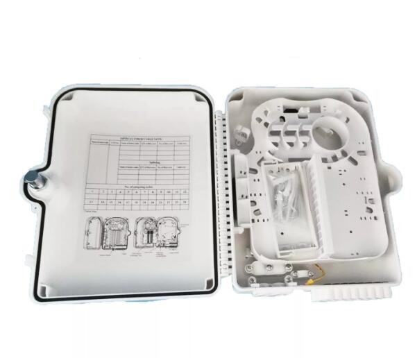 Waterproof Connector Fiber Optic Distribution Box ODP ODF 24 Cores ABS Plastic