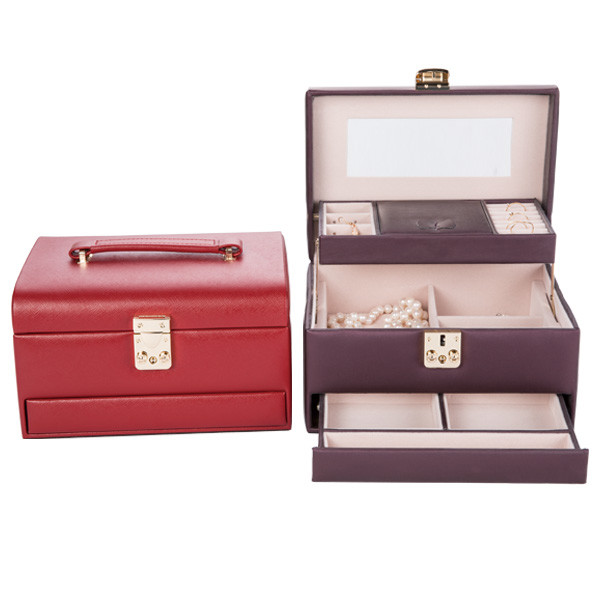 Personalized Large Luxury Jewelry Box For Retail Stores Colorful No Moq