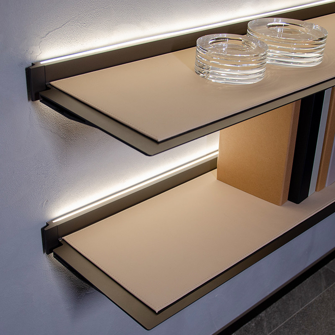 OEM Apartment Floating Shelf TV Stand Unit With Mounting Panel
