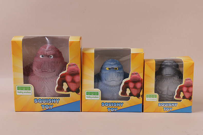 Children's Pinch Toy Gorilla Vent Pinch Slow Rebound Toy Decompression Sand Molding Soft Glue