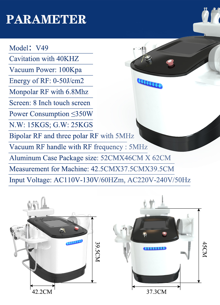 Crioterapia Cavitation RF Vacuum Slimming Machine Wrinkle Remover