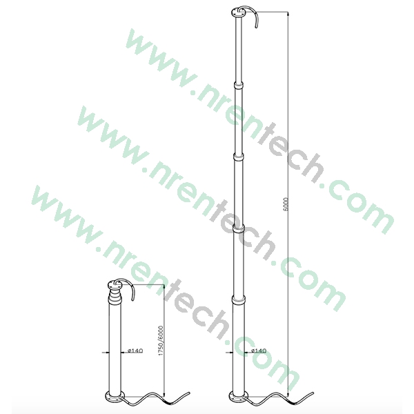 nrentech-6mlightingpneumatictelescopicmast