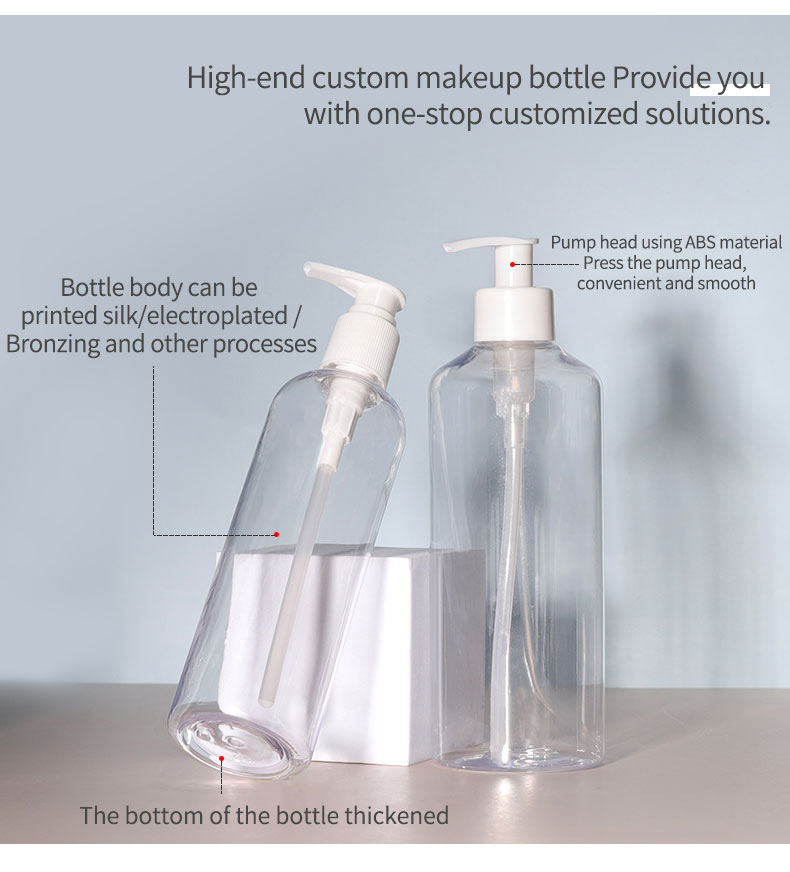 PET Hand Soap Dispenser Bottle Square Foam Dispenser Bottle 500ml For Lotion Shampoo