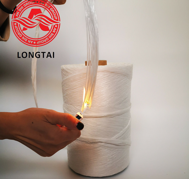 Fire Rsistant Free Halogen PP Filler Yarn Milky white 9KD-300KD OI-28