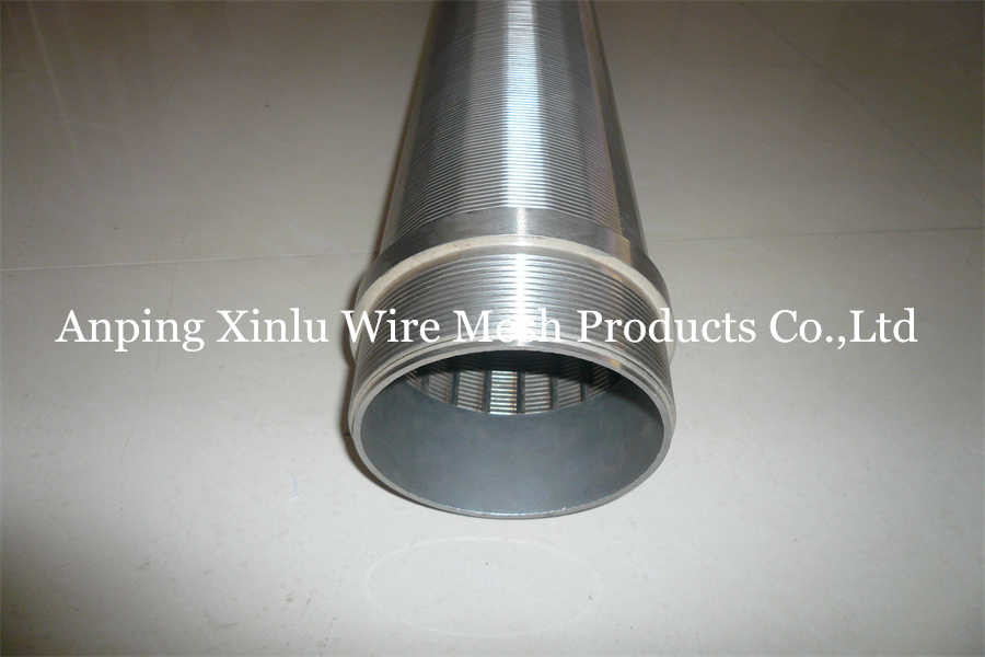 Wire Wrapped Continuous Slot Screen For Deep Well Drilling Ss Material