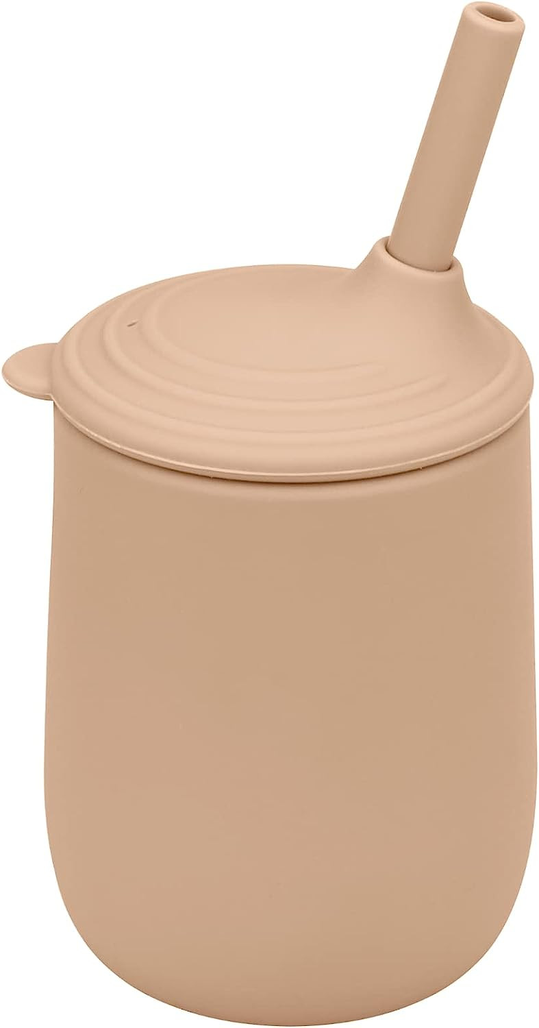 Multicolor Tasteless Silicone Straw Sippy Cup , Microwaveable Silicone Learning Cup