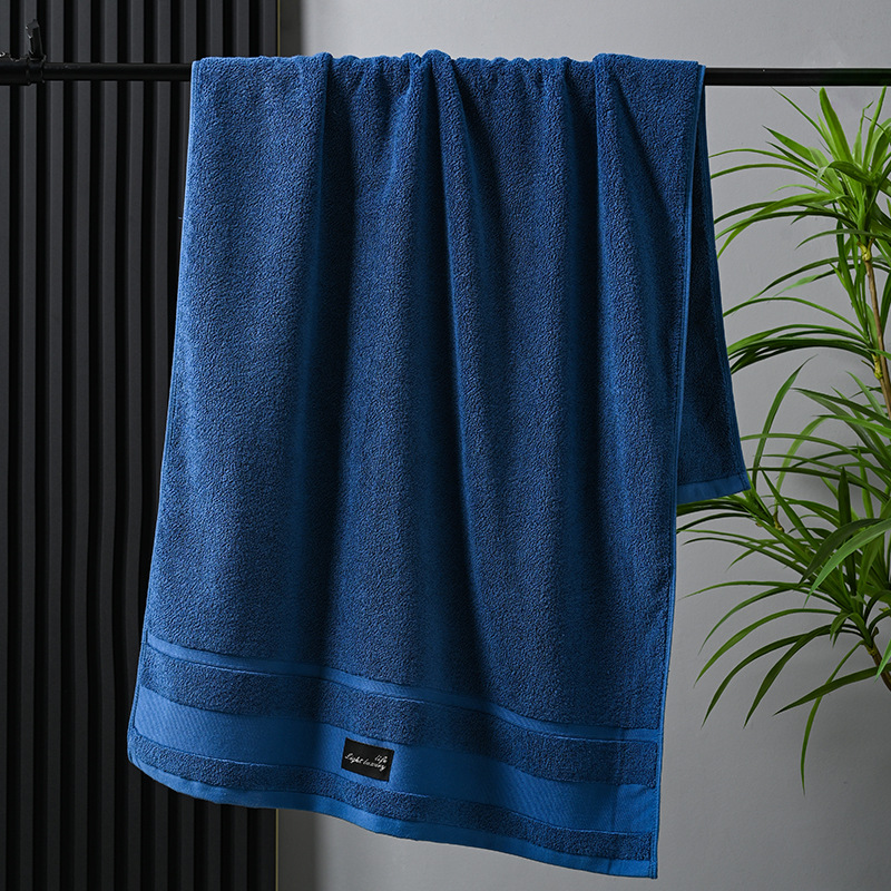 Custom Logo Luxury Cotton Bath Towel Set Super Absorbent and Soft for Hotel Bathroom