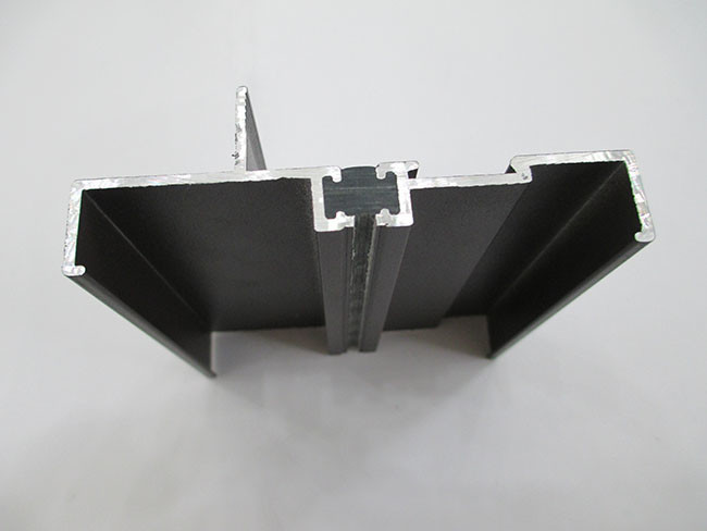 Powder Coating Aluminum Extrusion Profiles Thermal Break With Rubber Strip