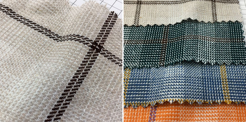 54 Inch Yarn Dyed Cotton Check Shirt Fabric Shirt Linen Fabric Sustainable