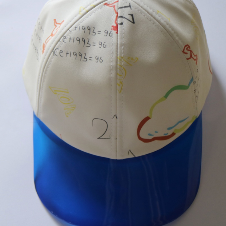 Fashion Plastic Bill Printed Baseball Cap Sun Protection Headwear For Summer