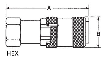CB-1-B 10,000psi Hydraulic Quick Coupler for Rugged High Pressure Applications