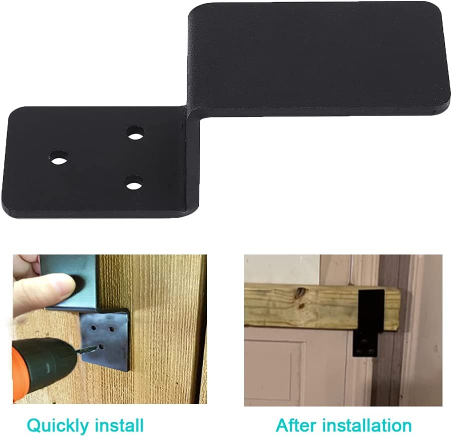 Powder Coated Heavy Duty Open Bar Security Holder Bracket for Standard 2 X 4' Lumber