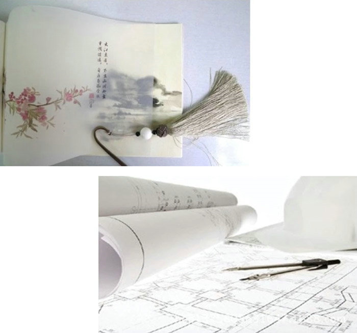 24" 35" Width Parchment paper 50g 60g 73g white tracing paper roll For Drawing