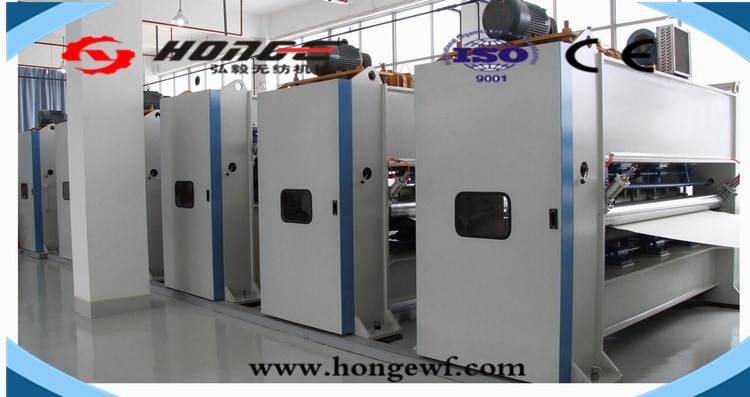 500kg/H Filtration Felt Materials Needle Punching Production Line Polyester Fiber