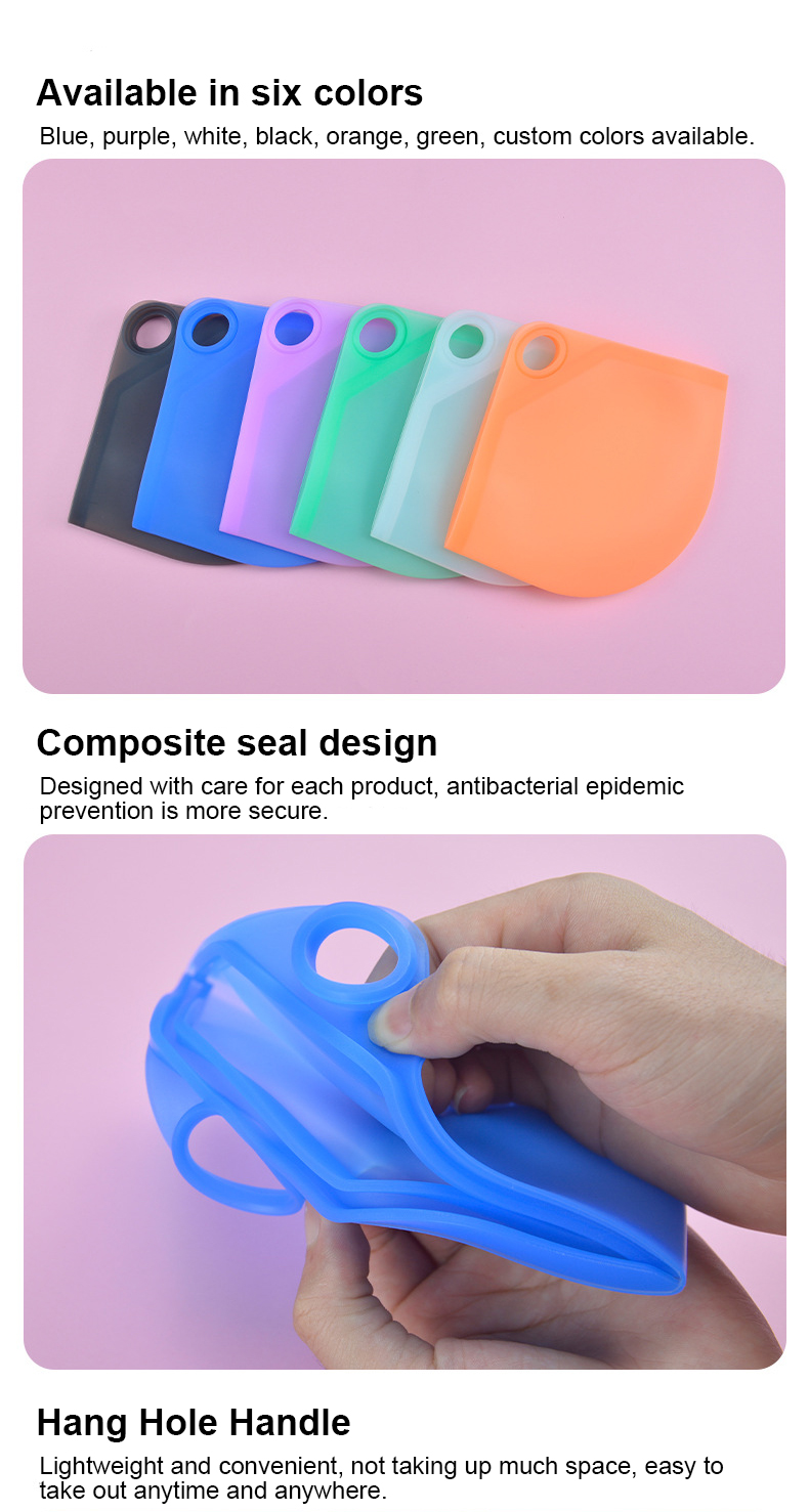 OEM ODM Supported Silicone Houseware N95 Mask Storage Case