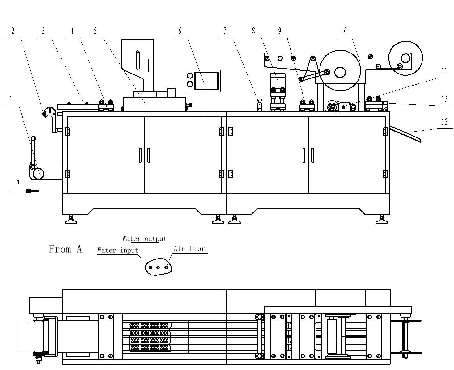 Multi Function PVC Alu Alu Blister Packing Machine , Blister Packaging Equipment