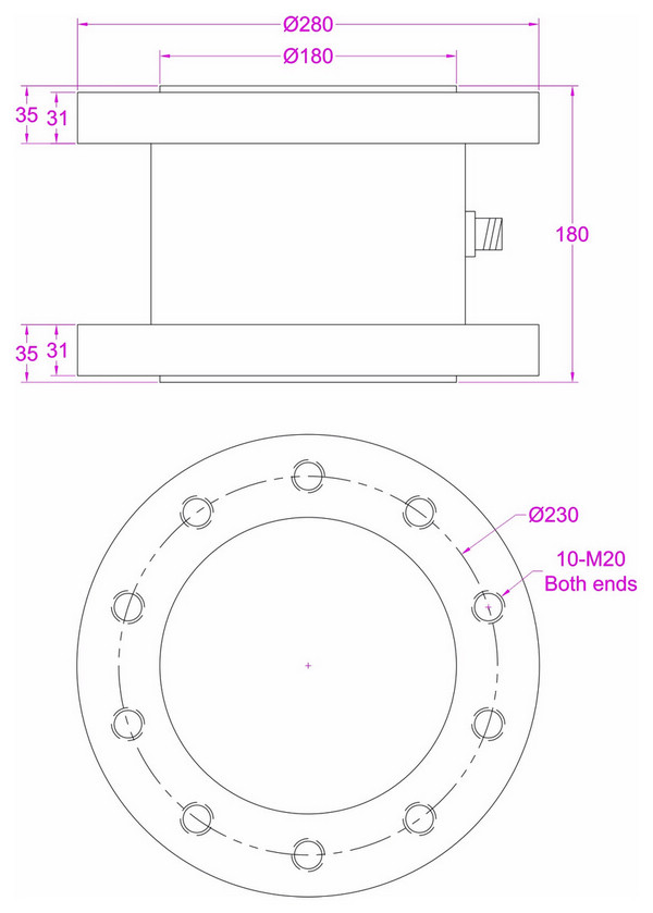 50000Nm torque cell 20000Nm