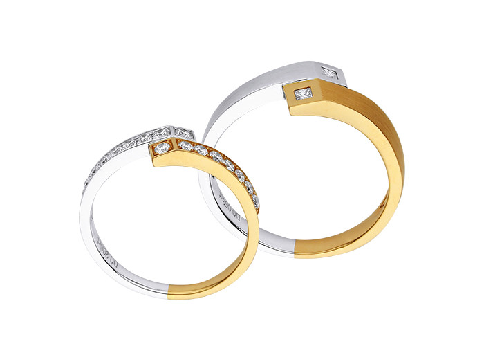 Daily Wearing Any Occasion size 9.5g Customised Couple Ring