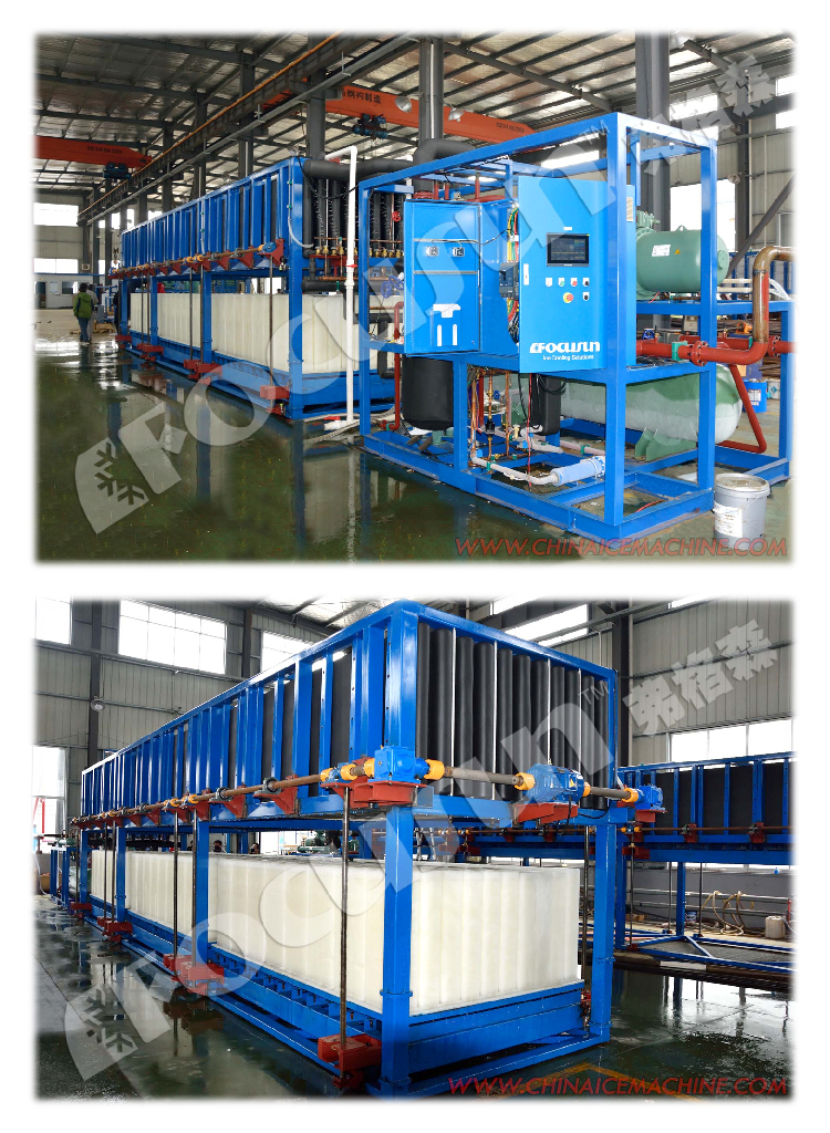 Danfoss Valve Industrial Block Ice Maker for Heavy-Duty Production of 25 Tonnes per Day
