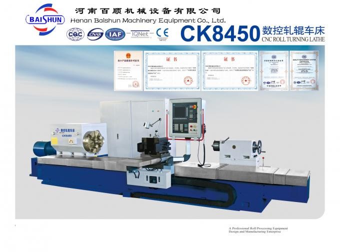 Steel CNC Roll Lathe Metal Milling Roll CK8450