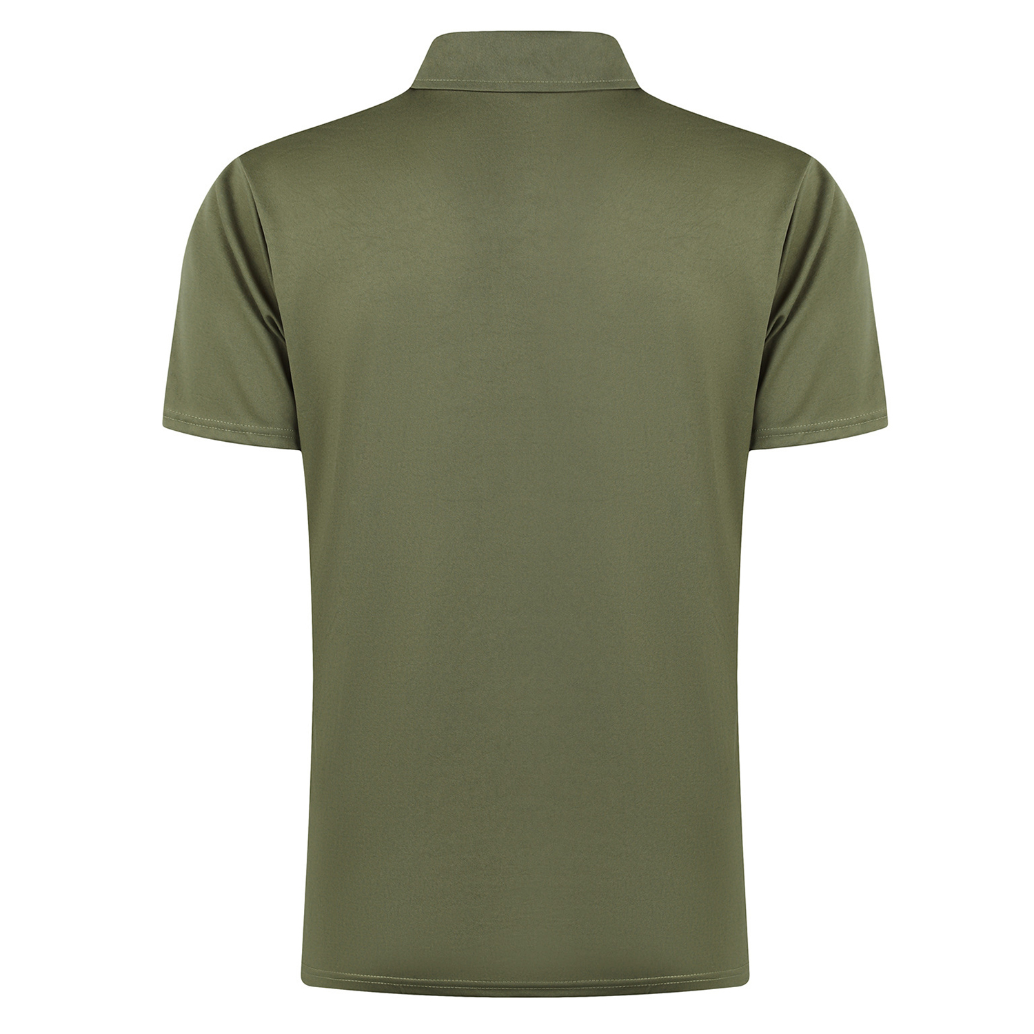 Customized Labels Men's Polo Shirt Breathable Polyester Spandex Zipper Short Sleeve Tops