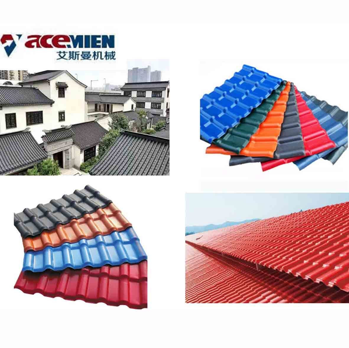 PMMA 55kw 550kg/H Plastic Roof Tile Making Machine