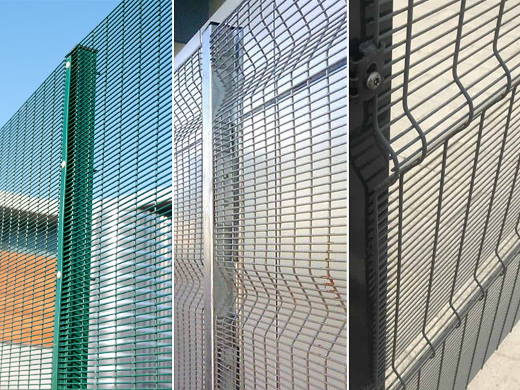 Heavy Duty Corromesh Anti Climb Security Fencing Prison 2.4 Meter