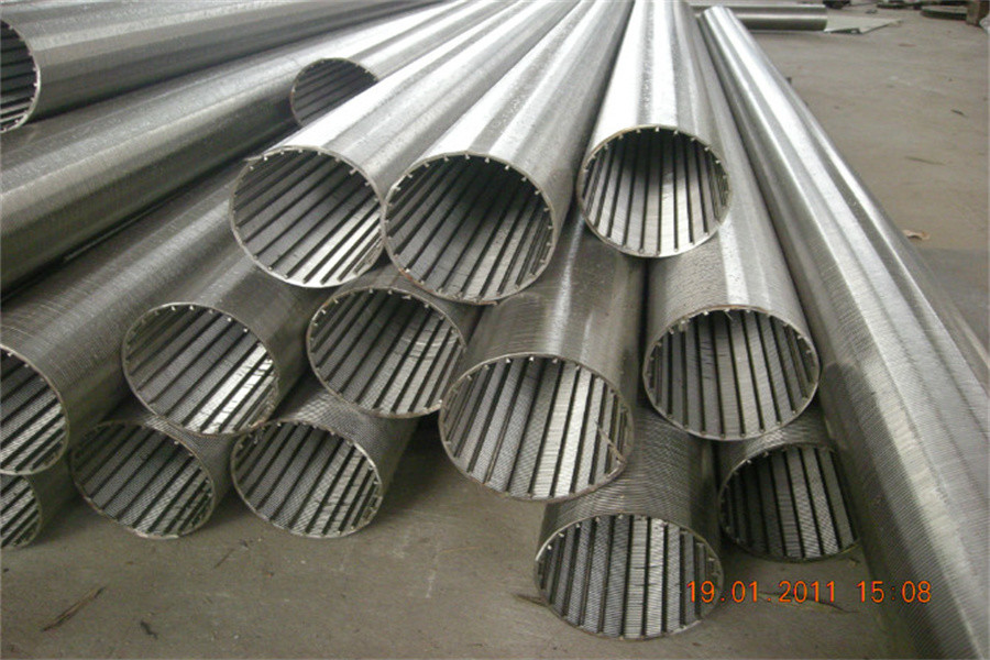 OD 126mm Continuous Slot Screen Stainless Steel AISI 316 Tube