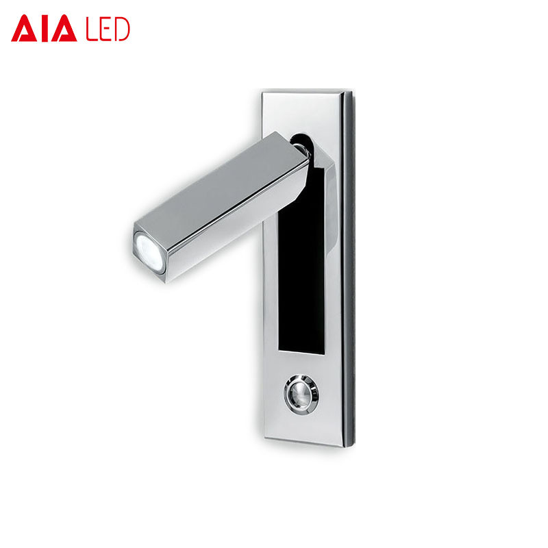 hotel led flexible arm bed side wall reading light/bed led wall light/bed reading wall light