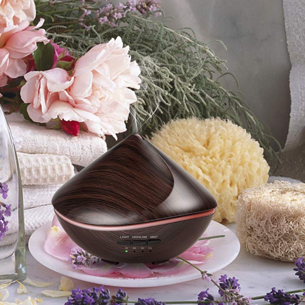 Sand Dune Shape 500ml Wood Grain Aromatherapy Diffuser