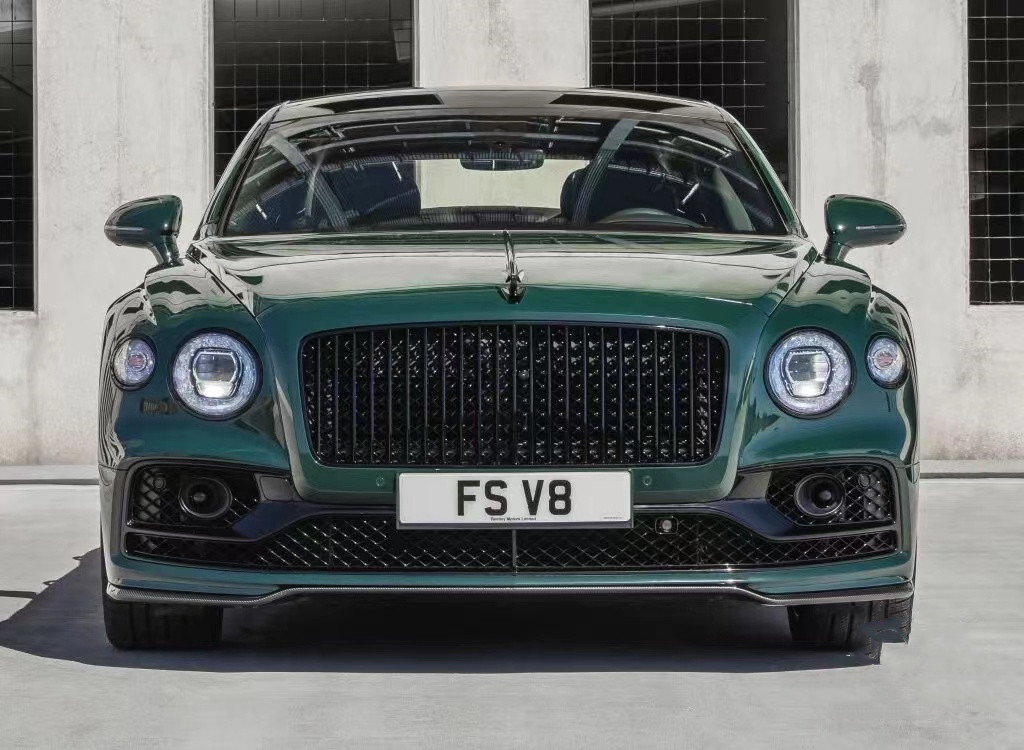 Flying Spur Bentley Body Kit W12 Style Carbon Fiber Lip Kit 2019 Diffuser Spoiler Side Skirt