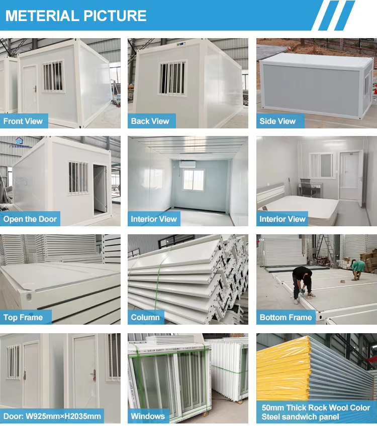 Prefabricated Container Houses On Construction Sites Temporary Labor Dormitory