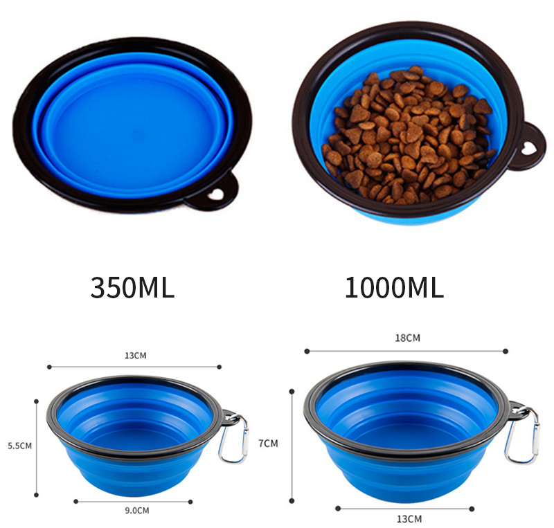 Collapsible Travel Dog Bowl Top Seller Foldable Silicone for Pet Owners on the Move