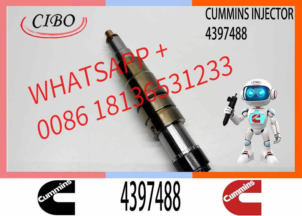 NINE Brand Hot Sales Diesel Engine Parts 4397488 Common Rail Injector 4397488