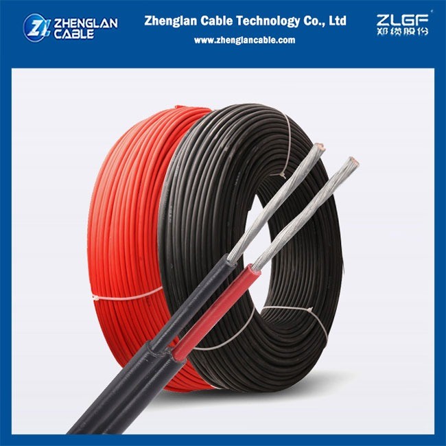 TUV SAA Approved Solar Pv Cable 2.5mm2 4mm2 6mm2 10mm2 UV Resistant Black / Red Photovoltaic Solar Cable