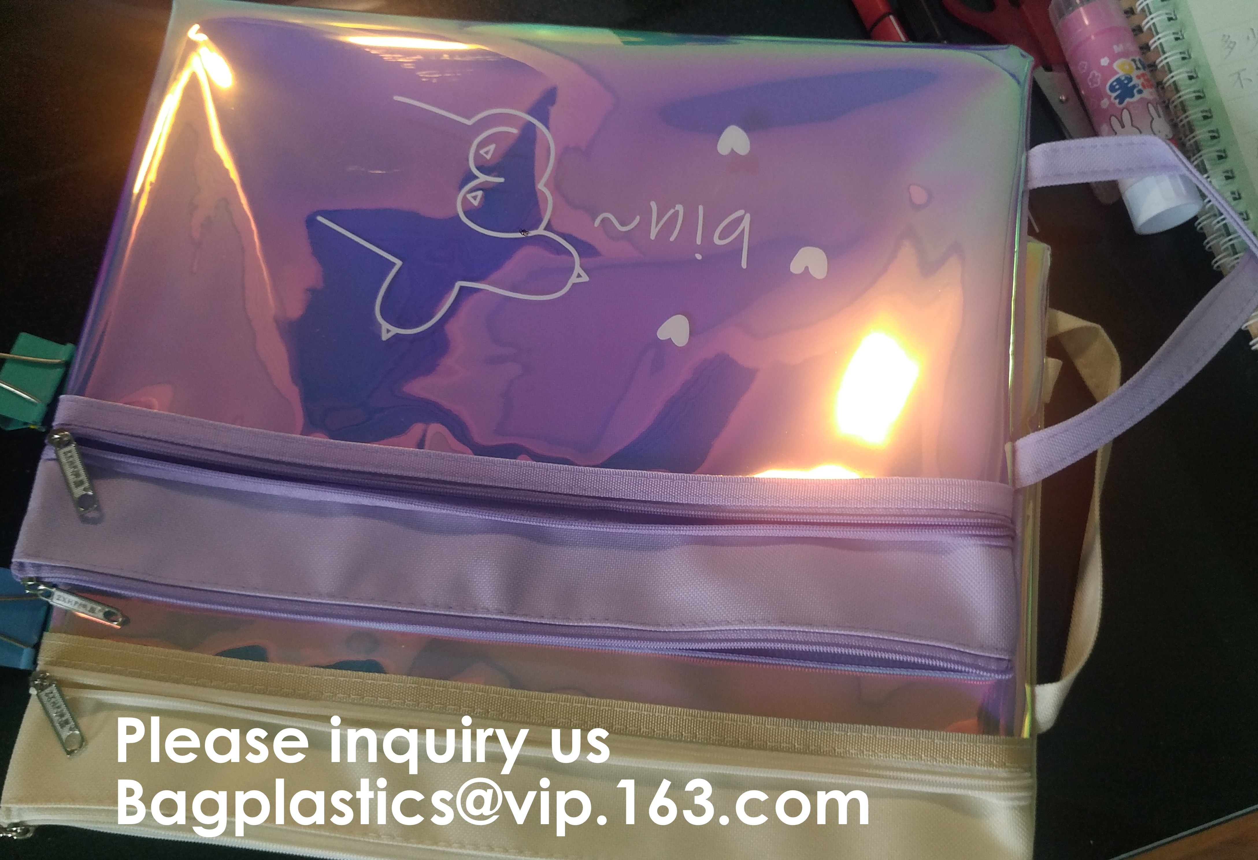 Resealable Clear Reclosable Stand Up Pouches Plastic Seal Zip Lock Bags Poly Bag,gridding document zip bag with metal ho
