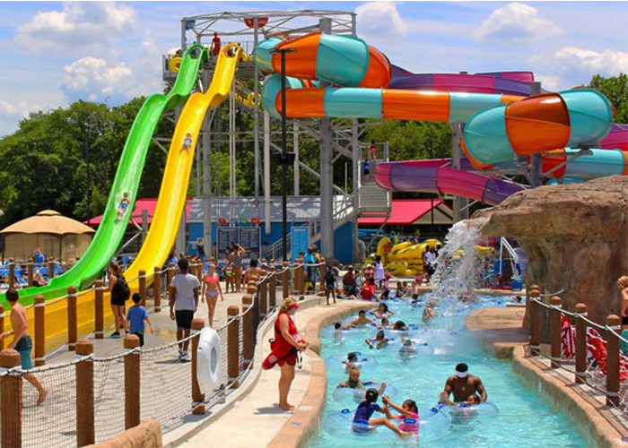 Spiral High Speed Water Slide , Outdoor Thrilling Adult Aqua Loop Slide