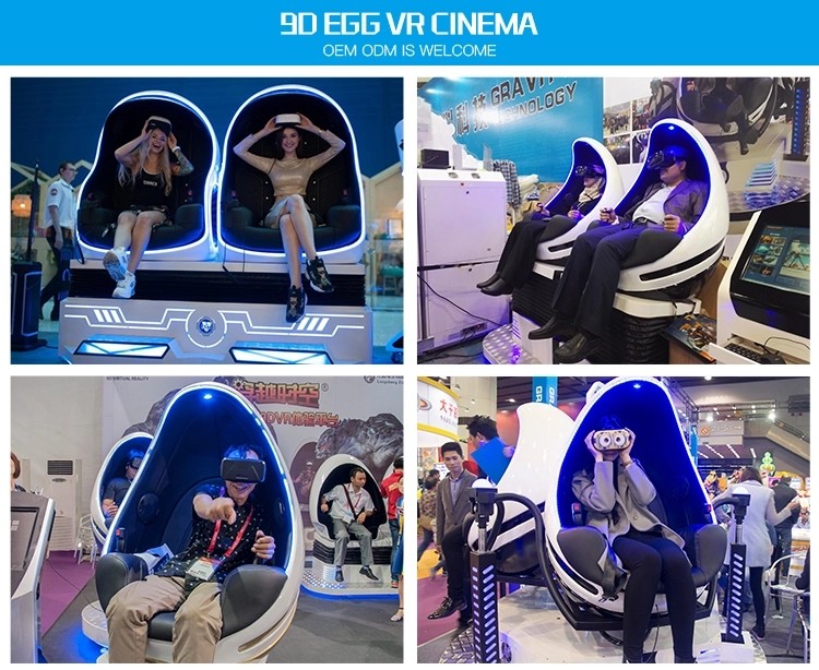 360 Degree Virtual Range Simulator , Egg Chair Child Virtual Reality Game Machine