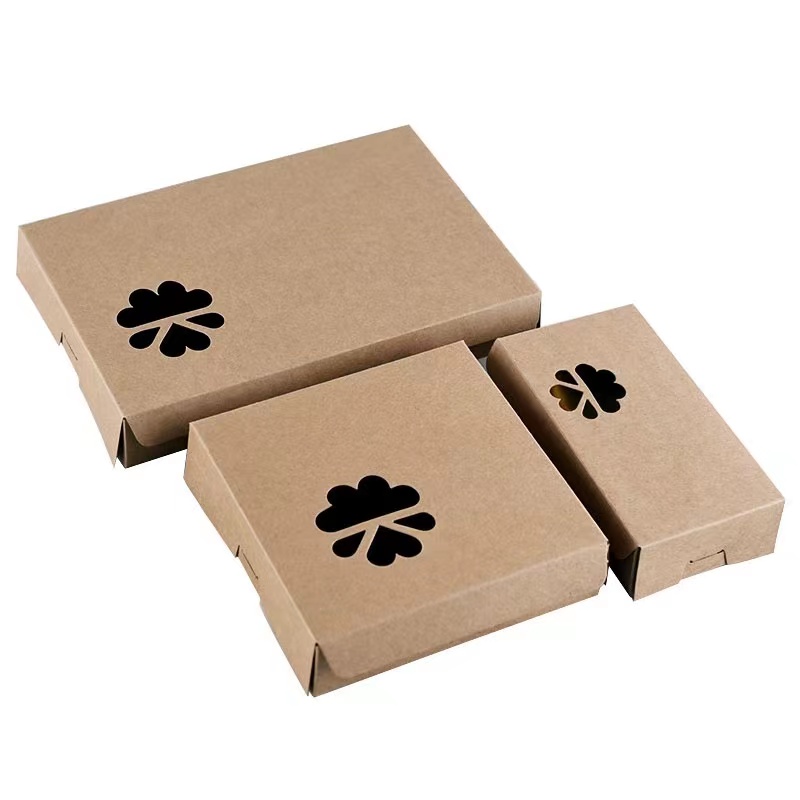 Mini Portuguese Egg Tart Packaging Box 2/4/6-piece Egg Tart Box Vintage Kraft Paper Small Pastry Packaging Box