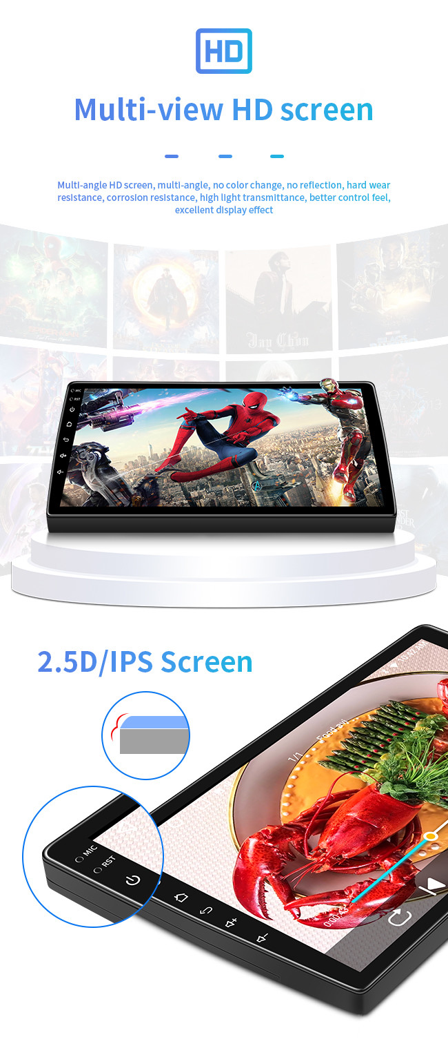 Intelligent Big Screen Car Audio GPS Navigation 9 Inch Android